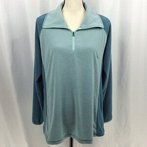 Columbia 1/4 Zip Fleece Pullover Sweatshirt Womens Size XL Lightweight Outdoor